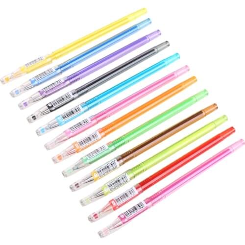 Diamond Gel Pen School Supplies Draw 12 Colored Pens Student Candy Color Gifts