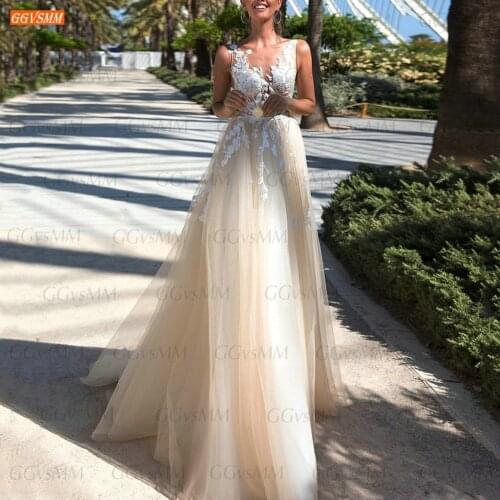 GGVSMM Beach Wedding Dresses