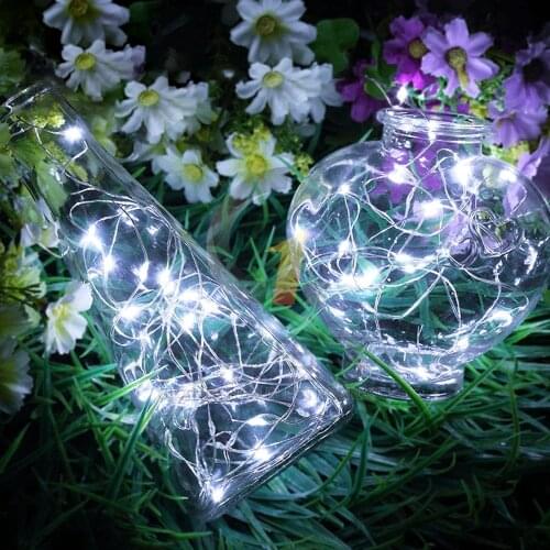 2M Flexible Garland Fairy LED Light String Copper Wire CR2032 Battery Operated Decorative Light for Christmas Party Wedding