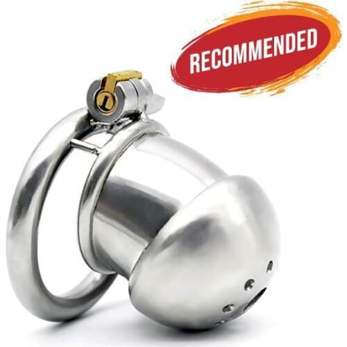 MISTRESSS LITTLE PRISONER METAL LOCK 1.80 INCHES AND 2.36 INCHES LONG Stainless Steel Cage