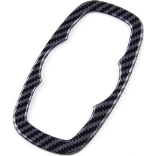 Car Interior Front Headlight Switch Button Cover Trim ABS Carbon Fiber Style Fit For Ford Focus 2019 2020