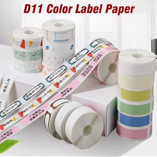 Niimbot D11 Mini Label paper Printing Label 12x40mm 14x30mm Price Label Pure Color Scratch-Resistant Label Sticker Paper
