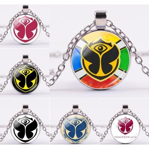 Belgium Tomorrowland Music Festival Cosplay Costume Periphery Necklace Time Gem Glass Pendant Gift Jewelry Accessories