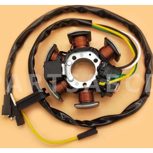 PARTSABCD 4 wires AM6 Tuono Generator Stator Plate Alternator For Aprilia RX50 MX50 RS RX MX 50 Peugeot XP6 XPS XP6S XR6 50 50cc