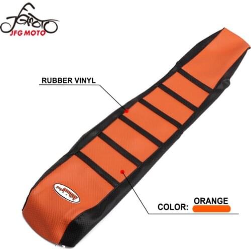 Motorcycle Striped Rubber Gripper Anti-slip Soft Seat Cover For KTM XC EXC SX SXF 65 85 105 125 144 150 200 250 300 450 500 530