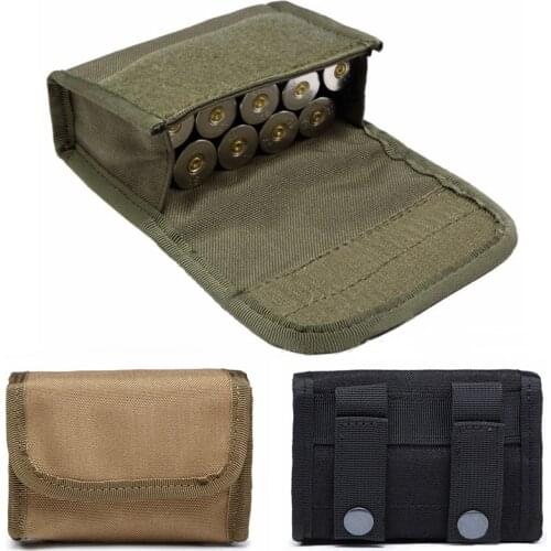 Tactical 10 Rounds 12 Gauge Shotshell Cartridge Bag Pouch Shotgun Bullet Pack Molle Pouch For XM1014 M870 M1887 12GA Accessories