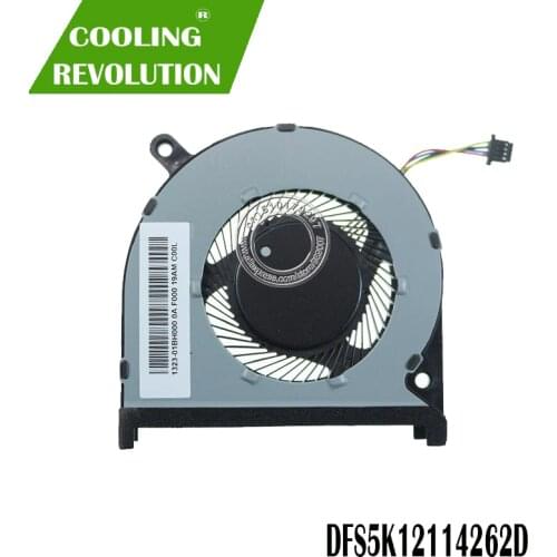 Laptop CPU Fan CN 0MPHWF FOS00 9AM 04X4 A00 1323-01BH000 0A F000 19AM C00L DFS5K12114262D DC5V 0.5A 4PIN