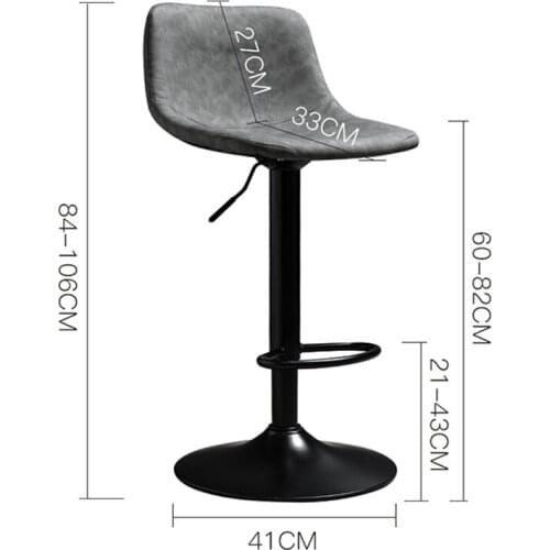 Bar Chairs High Lift Stools Home Wrought Iron Modern Minimalist