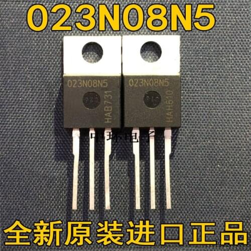 10 PCS IPP023N08N5 023N08N5 80V 120A 2.3mΩ MOSFET TO220 ＆ IPP034N08N5 80V 120A 034N08N5 TO220