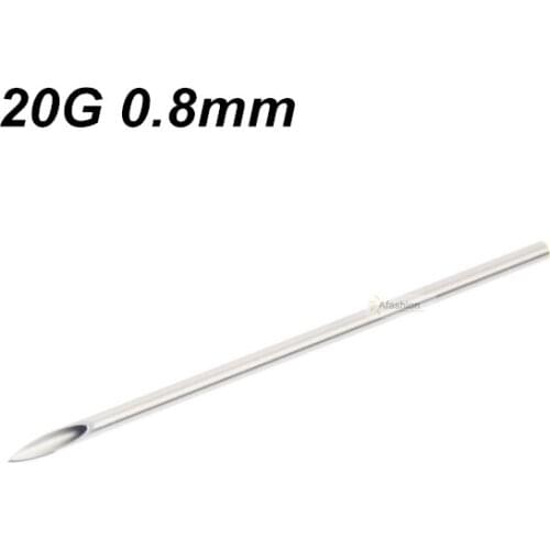 10pcs Sterile 20g Piercing Needle for Body Ear Navel Nipple 3d tattooing accessories individual package