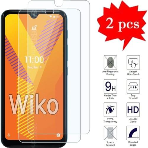 2-1Pcs Cover For Wiko Power U10 U20 Glass Phone Explosion-proof Scratch-resistant Screen Protector Film For Wiko Y51 Y62 Glass