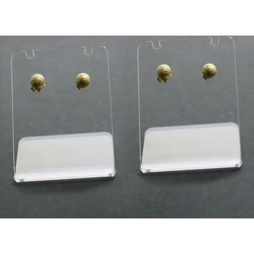 2 PCS Clear Earring Display Stand Organizer Hanger Jewelry Rack Show Case Organizer Storage Rack