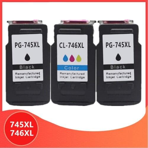 3Pack 745XL 746XL PG745 CL746 for canon ink cartridge PG 745 CL 746 XL for Pixma MG2470 MG2570 MG2970 IP2870 IP2872 Printer