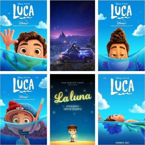 Disney Diamond Painting Luca 5D DIY Cross Stitch Kits Home Decor Diamond Embroidery Mosaic Christmas Gift for Children