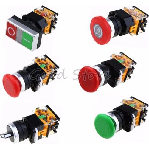 1PCS LA38-11 LA38 11 LA38-11series High quality automatic push button switch arcade