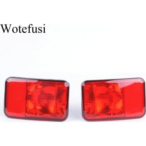 Wotefusi 2pcs Car ABS Plastic Rear Fog Lights Fit for Jeep Wrangler 2007-2017 [QPA644]