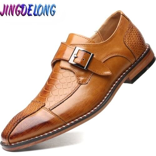 Brand Classic Crocodile Pattern Mens Business Dress Shoes Handmade Men Formal Pointed Leather Shoes Quality Mens Shoes 39-48