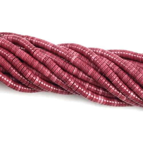 1*4mm New Stylish Natural Circular Slice Big Hole 1mm Column Shape Spacer Beads for Making DIY Charms Bracelet Necklace