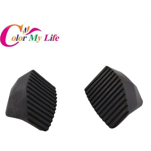 Color My Life 2Pcs/Set Car Brake Clutch Pedal Cover for Citroen C-triomphe Citroen C-quatre for Peugeot 307 308 408
