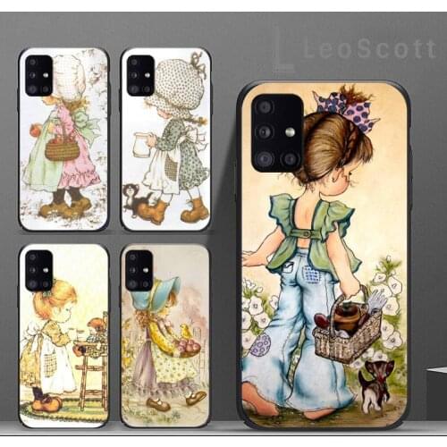 Sarah Kay pattern Cute Phone Cases For Samsung A50 A51 A71 A31 A21S S8 S9 S10 S20 S21 Plus Fe Ultra 4G 5G