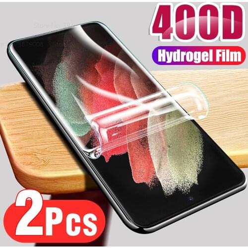 2PCS Film For Samsung Galaxy S21 Plus 5G Hydrogel Film Screen Protector For Samsung S21 Ultra S 21ultra 21plus film not glass
