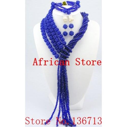 Crystal Beads Balls Jewelry Set African Beads Necklace Set Wedding Gift Necklace Set Free Shipping BS402-5