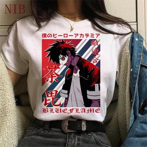 Kawaii Dabi print Tshirt Harajuku My Hero Academia t shirt Boku No Hero Academia Anime oversized gothic punk women/mens T-Shirt