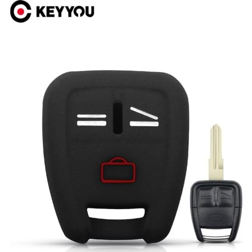 KEYYOU 3 Button Silicone Car Key Case For Vauxhall Opel Astra Zafira Vectra Tigra Omega Signum Frontera Remote Fob Cover