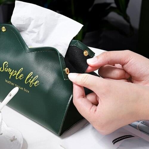 Paper Towel Storage Box Light Luxury Style Pumping Box Living Room Napkin Storage Boxes Creative Paper Pumping Box Organizer