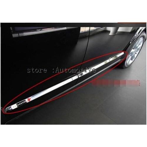 Stainless Steel Side Door Body Molding Cover Trim For Dodge Journey / Jcuv 2010 - 2014