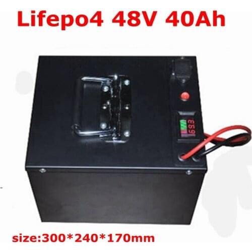 48v 40Ah 48v 50Ah Lifepo4 Lithium battery 32650 Electric Bike mobility scooter 48V e bike 50A BMS Rechargeable + 10A Charger