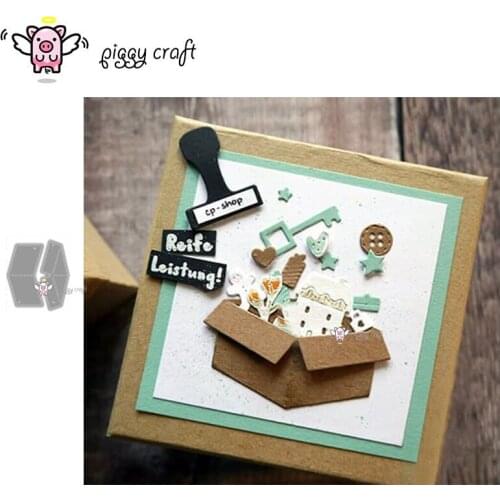Piggy Craft metal cutting dies cut die mold Assemble the gift box Scrapbook paper craft knife mould blade punch stencils dies