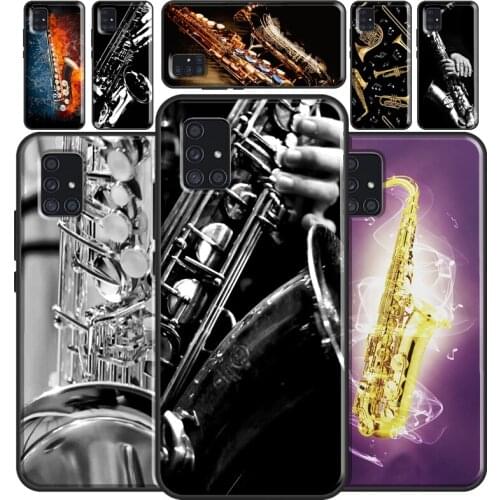 Saxophone Music Case For Samsung A51 A71 A41 A31 A11 A12 A32 A42 A52 A72 A21S A20e A50 A70 A02S A20S A30S