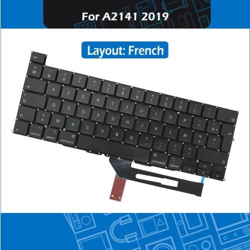 New Laptop A2141 French Standard clavier Keyboard For Macbook Pro Retina 16" Late 2019 Keyboards Replacement