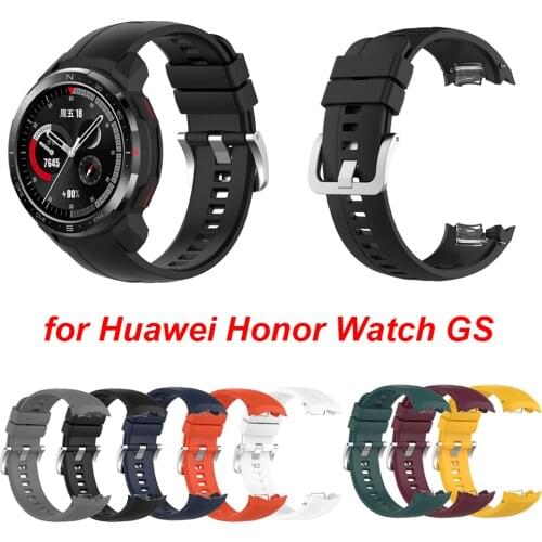Straps Compatible with Huawei Honor Watch GS Pro, Soft Silicone Waterproof Bands for Honor Watch GS Pro Smartwatch