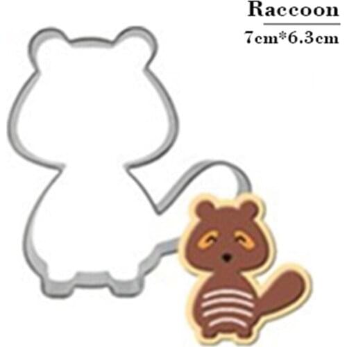 Cutter Cookie Stamp Raccoon Plaster Mould Biscuit Tools For Kitchen Stainless Steel Selling Products Online Baking Fondant