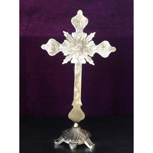 1 Pcs Jesus Christ Wall Home Office Decoration Crucifix Cross Religious Saint 3D Craft Decor Jesus Christ On The Stand Antique