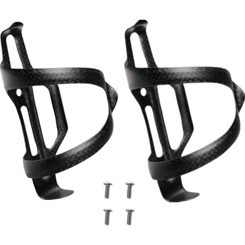 2Pcs Bicycle Bottle Cage 3K Carbon Bottle Holder Side Pull Bike Cage MTB Road Cycling Water Bottle Holder Matte