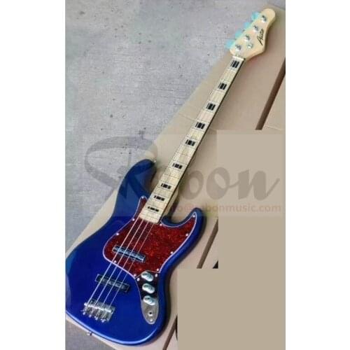 Weifang Rebon 4 string JB Alder Electric Bass Guitar in Blue colour