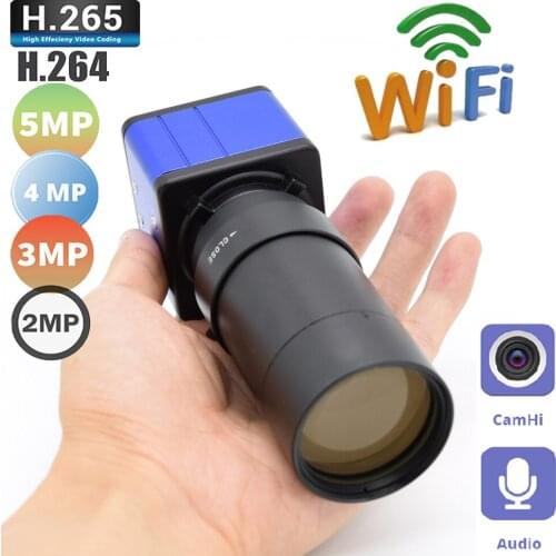 5-100mm Manual Zoom Lens 1920P 1080P CamHi Mini WIFI BOX IP Camera Audio Industry Wireless Security P2P Onvif CCTV TF Card Slot