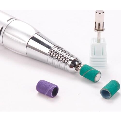 50Pcs/Pack Sanding Bands Electric Nail Drill Bit Accessories Nail UV Gel Polish Removal 80# 120# 180# Sand Circle Manicure Tool