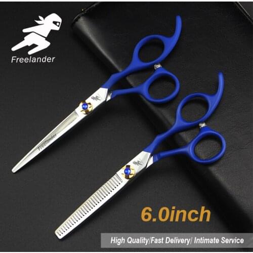 6.0"Sale Silver Japanese Hair Scissors Japan 440C Cheap Hairdressing Scissors Thinning Shears Hairdresser Shaver Haircut