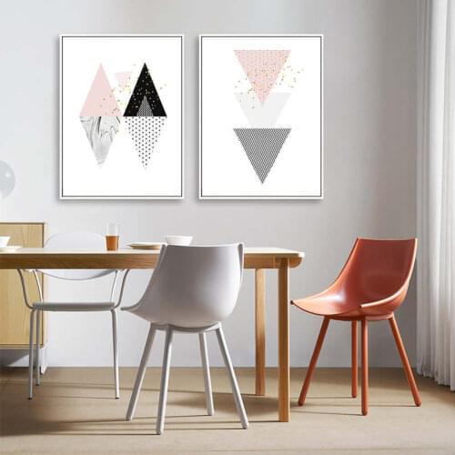 Geometric Abstract Wall Art Poster Marbel Pattern Leaves Canvas Painting Nordic Minimalist Wall Pictures For Living Room Decor