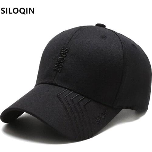 SILOQIN Adjustable Size Letter Embroidery Sports Cap Couple Hat New Spring Cotton Baseball Caps For Men Women Bone Snapback Cap