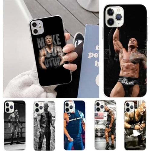 Dwayne Johnson Phone Case For Iphone11 12 Pro Max SE 2020 6s 7 8 Plus X Xs Max Xr Transparent Soft Silicone Cover