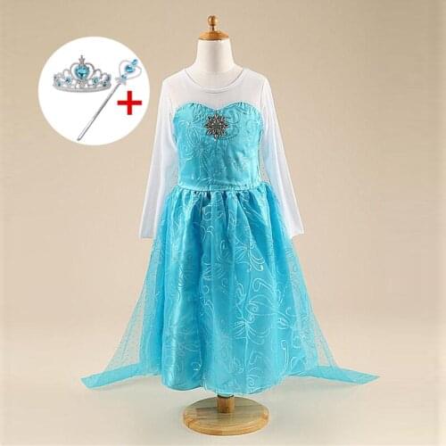 Children Halloween Costume for Kids Girls Pumpkin Elsa Dress Printed Party Gown Prom Cosplay Costume Princess Christmas Dress