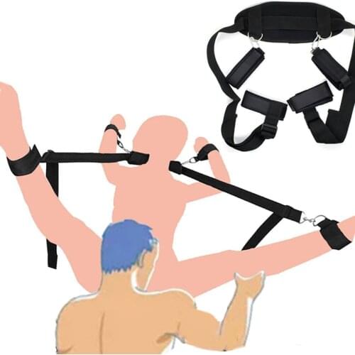 Erotic Adult Games Sex Toys For Woman Couples Slave Neck Handcuffs Nylon BDSM Bondage Restraints Collar Fetish Slave Sex Shop