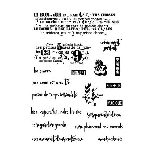 French stamp Clear Stamp for Scrapbooking Transparent Silicone Rubber DIY Photo Album Decor A99