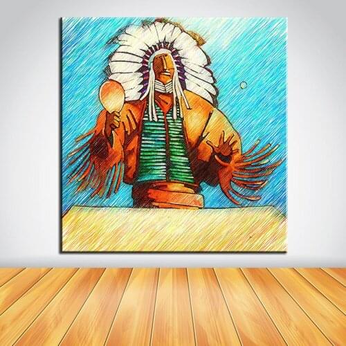 Indian Wizard Home Decoration Print In The Oil Painting On The Canvas,wall Art Picture Gift Unframed