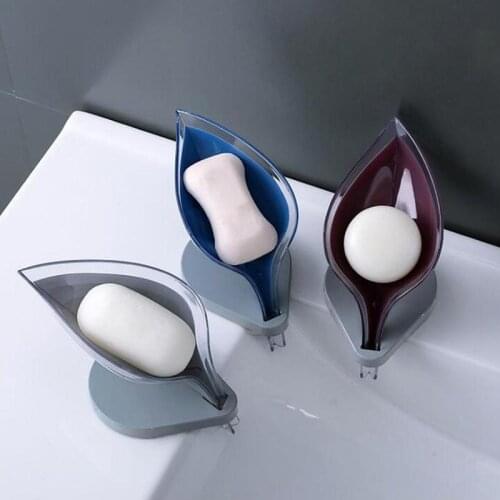 Creative Leaf Soap Box Bathroom Decoration Leaf Shape Drying Soap Holder Tool Holder Hollow Rack Storage Drainage Soap